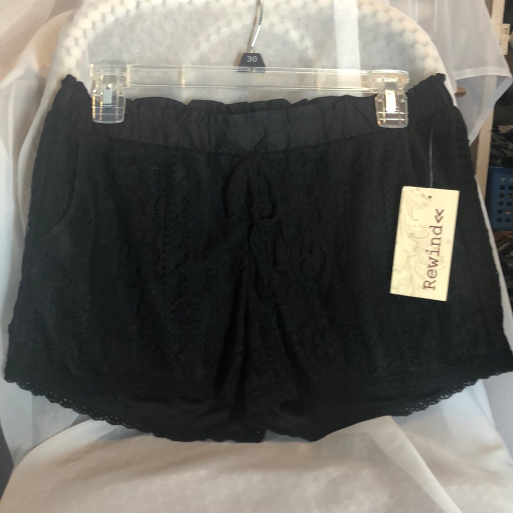 Black Lace shorts